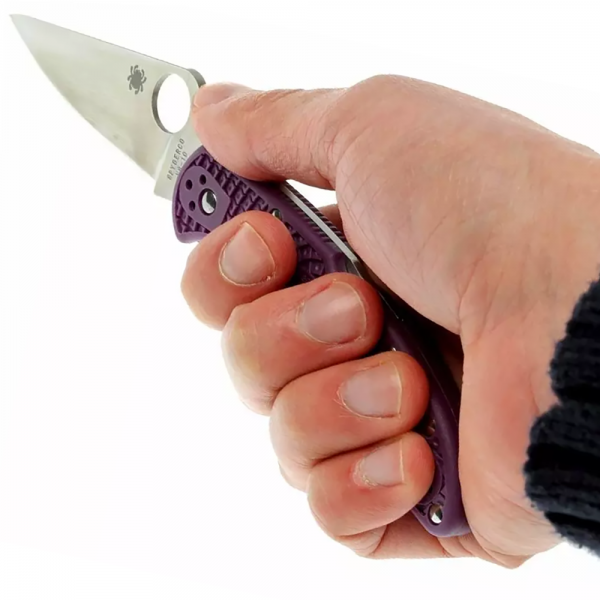 Нож Spyderco Delica 4 Lightweight, VG-10, FRN Purple