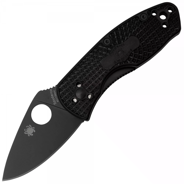 Нож Spyderco Ambitious Lightweight Black Blade, 8Cr13MoV, FRN Black
