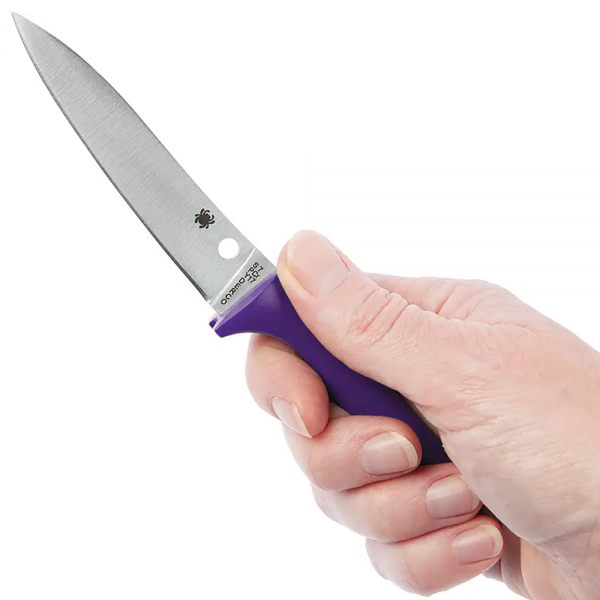 Нож Spyderco Counter Critter, 7Cr17, Plastic Purple