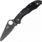 Ніж Spyderco Salt 2 Black Blade, серейтор, H-1, FRN Black