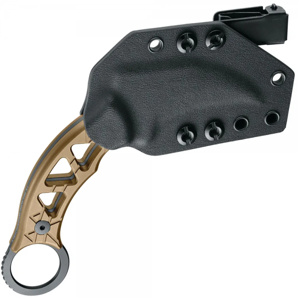 Нож Fox Tribal K Black Blade Titanium Bronze