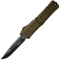 Ніж Microtech Combat Troodon Gen III Interceptor Black Blade, OD Green