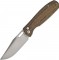 Нож CJRB Prado, AR-SFII, Micarta Od green