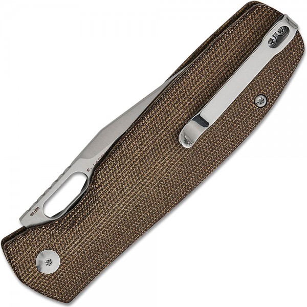 Нож CJRB Prado, AR-SFII, Micarta Od green
