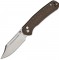 Нож CJRB Bowie Pyrite, AR-SFII, Micarta Od green 