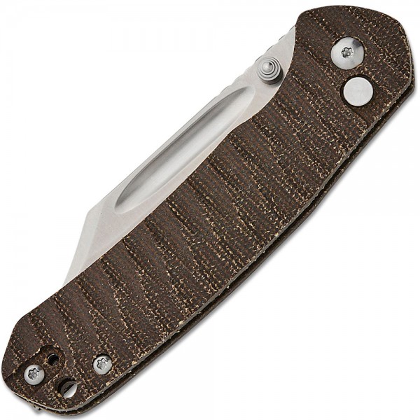 Нож CJRB Bowie Pyrite, AR-SFII, Micarta Od green 
