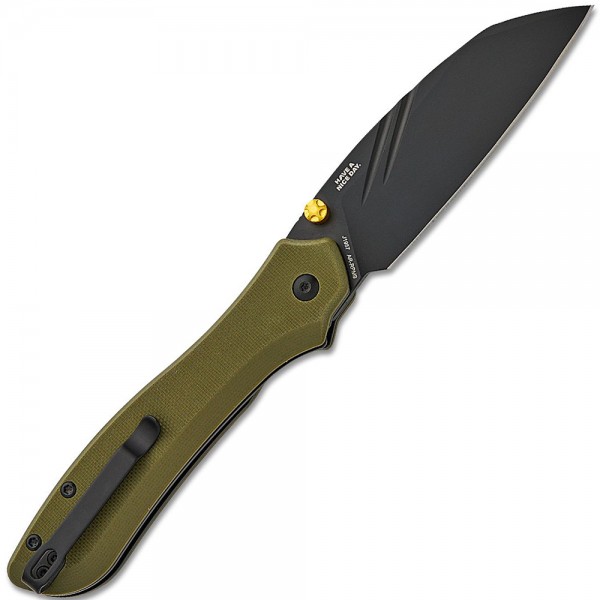 Нож CRJB Fugly Black Blade, AR-RPM9, G10 Green