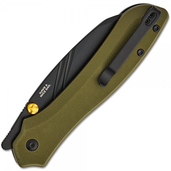 Нож CRJB Fugly Black Blade, AR-RPM9, G10 Green