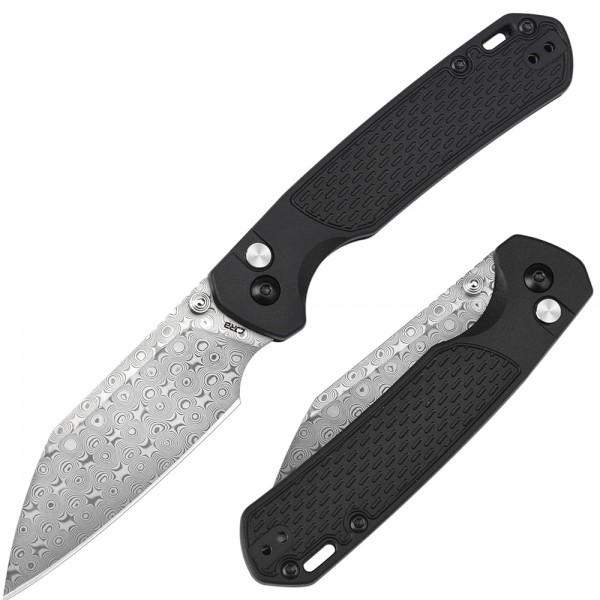 Нож CJRB Pyrite-Light, Damascus, FRN Black