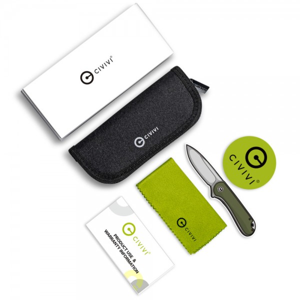 Нож Civivi Qubit Green Aluminum C22030E-DS1