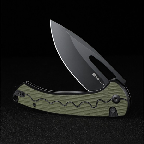 Нож Sencut Squiggy Black/Green S24082A-2
