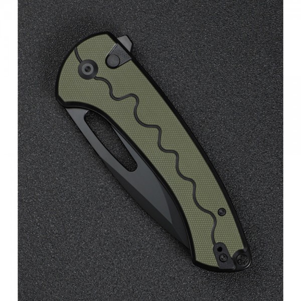 Нож Sencut Squiggy Black/Green S24082A-2