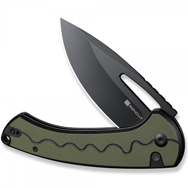 Нож Sencut Squiggy Black/Green S24082A-2
