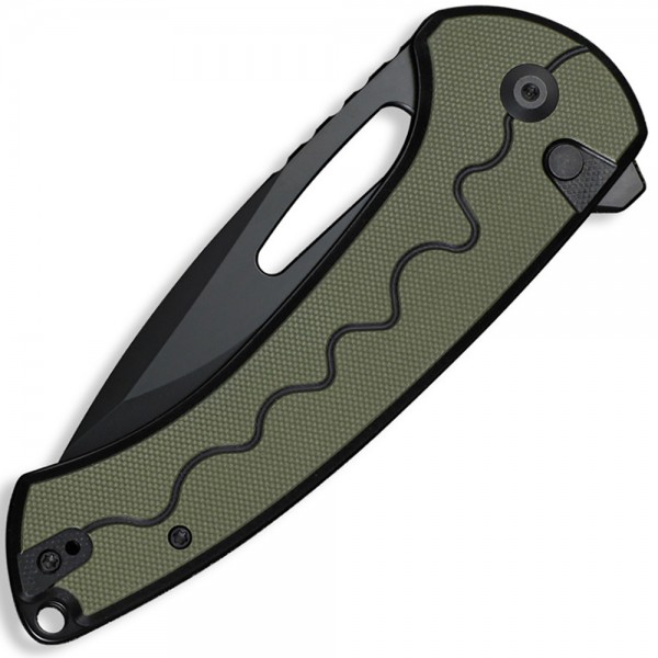 Нож Sencut Squiggy Black/Green S24082A-2