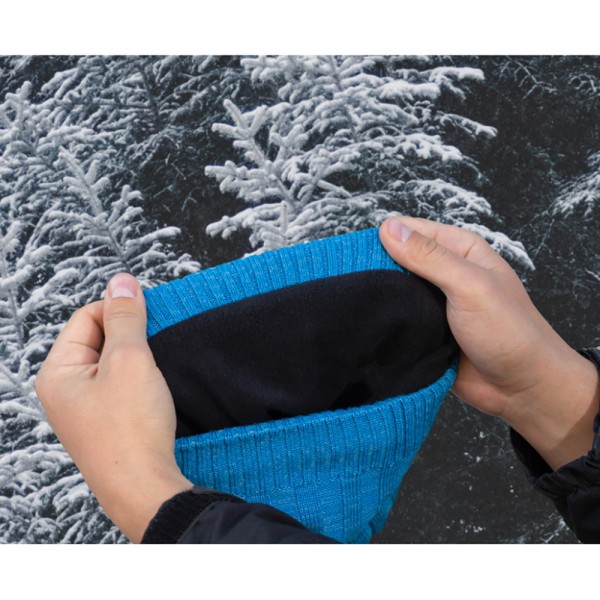 Водонепроницаемая шапка Dexshell Heathered Rib Knit Beanie, onesize (56-58 см), Синяя