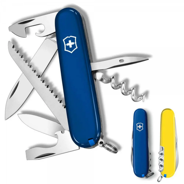 Нож Victorinox Swiss Army Camper Ukraine Сине-Желтый 1.3613.2.8