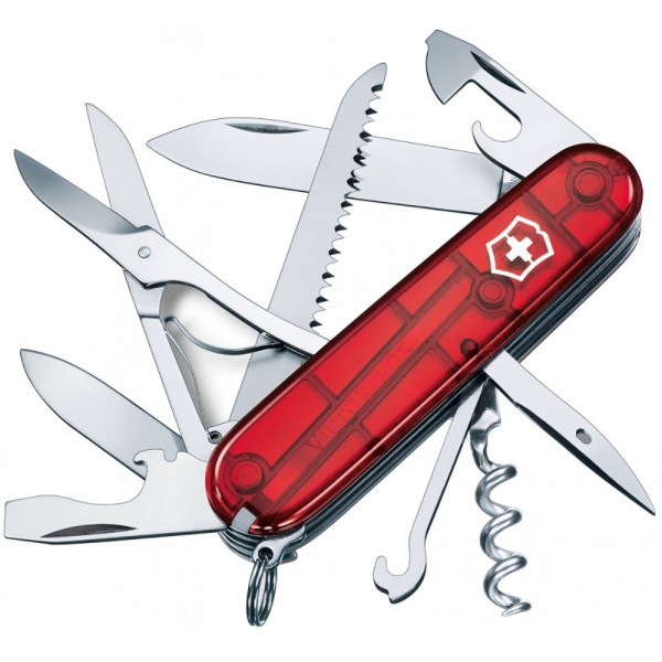 Нож Victorinox Swiss Army Huntsman Прозрачный красный 1.3713.T