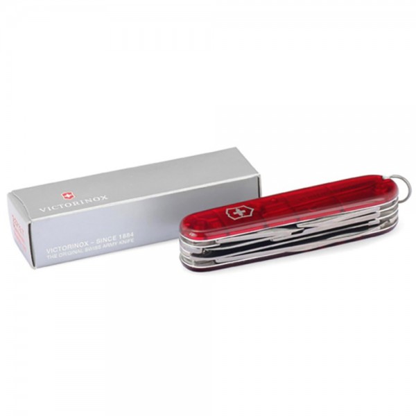 Нож Victorinox Swiss Army Huntsman Прозрачный красный 1.3713.T