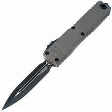 Ніж Microtech Ultratech GEN III ZBP Double Edge - Natural Clear Handle - Black Blade Natural clear