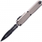 Ніж Microtech Ultratech GEN III ZBP Natural Clear Double Edge - Zero Blade Play, напівсерейтор Natural clear