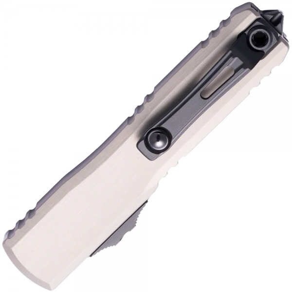 Ніж Microtech Ultratech GEN III ZBP Natural Clear Double Edge - Zero Blade Play, напівсерейтор Natural clear
