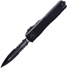 Ніж Microtech Ultratech GEN III ZBP Natural Clear Double Edge - Zero Blade Play, напівсерейтор Natural clear