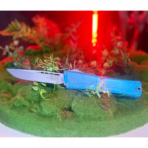 Нож Microtech Combat Troodon Gen III S/E Apocalyptic Standard Marbled Blue