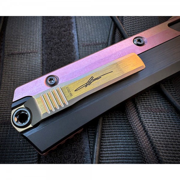 Нож Microtech Marfione Select Glykon Rose Gold w/ Rose Gold PVD Accent Black