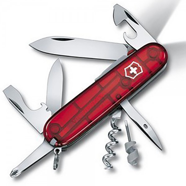 Нож Victorinox Swiss Army Spartan Lite Прозрачно-красный 1.7804.T