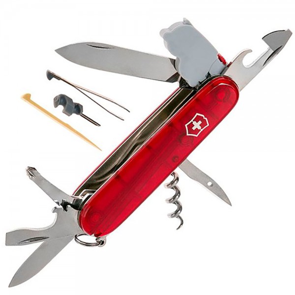 Нож Victorinox Swiss Army Spartan Lite Прозрачно-красный 1.7804.T