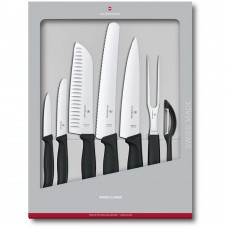 Набор кухонных ножей Victorinox SwissClassic, 7 шт., Черный 6.7133.7G