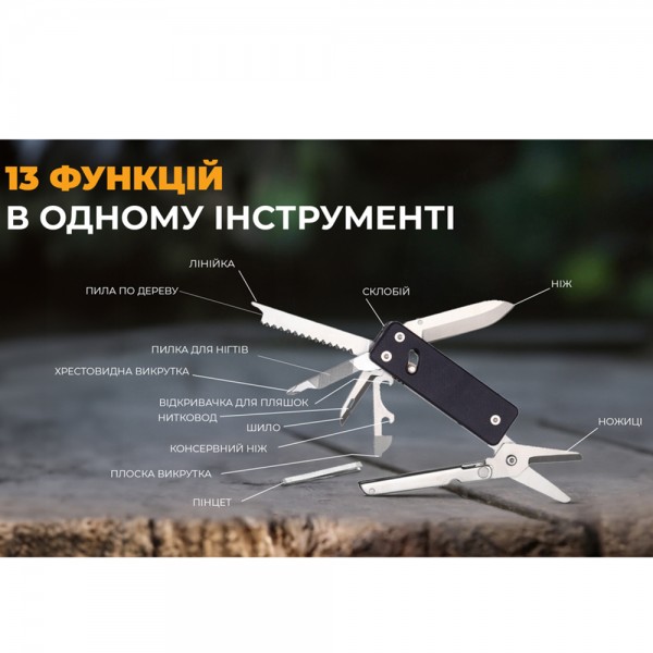 Міні-мультитул Roxon KS2E, Чорний