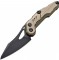 Нож Hightron Spectron, M390, GFN Khaki, Black blade HK04KHK