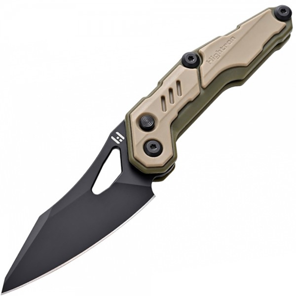 Нож Hightron Spectron, M390, GFN Khaki, Black blade HK04KHK