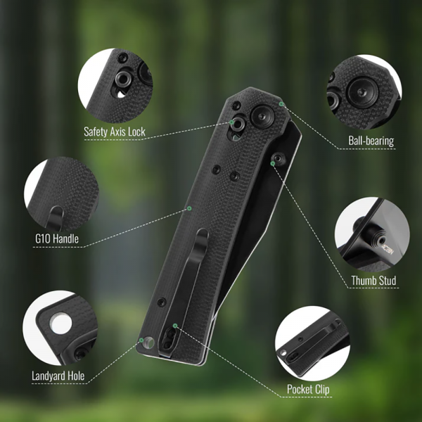 Нож Hightron Pathwright,14C28N, G10 HK03BLK