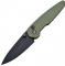 Нож Hightron Birdidi, D2 Black, Алюминий Green HK06GRN