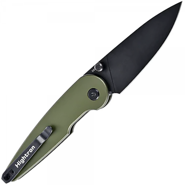 Нож Hightron Birdidi, D2 Black, Алюминий Green HK06GRN