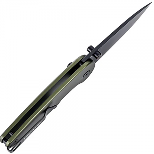 Нож Hightron Birdidi, D2 Black, Алюминий Green HK06GRN