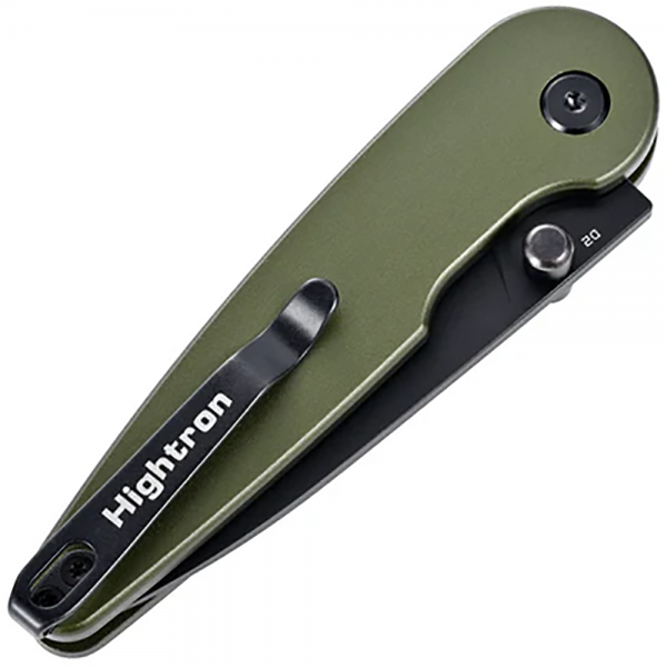 Нож Hightron Birdidi, D2 Black, Алюминий Green HK06GRN