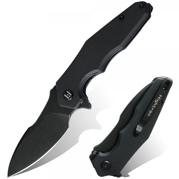 Нож Hightron Mini Ventura, D2, G10 Black HK05BLKBS