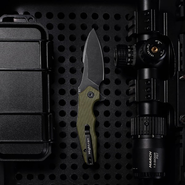 Нож Hightron Mini Ventura, D2, G10 Green HK05GRNBS