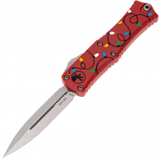 Ніж Microtech Hera II Mini Double Edge Christmas Stonewash Red