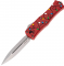 Нож Microtech Hera II Mini Double Edge Christmas Stonewash Red