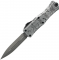 Ніж Microtech Hera II Mini Double Edge Black Blade Brushed Metal Bats Handle Signature Series Grey