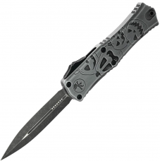 Ніж Microtech Hera II Mini Double Edge Jack-o’-Lantern Handle Signature Series Grey