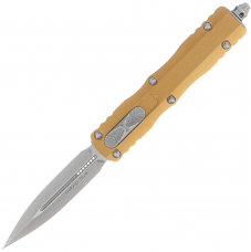 Ніж Microtech Dirac Double Edge Apocalyptic Tan