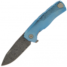 Нож Lionsteel ROK Damascus Blue