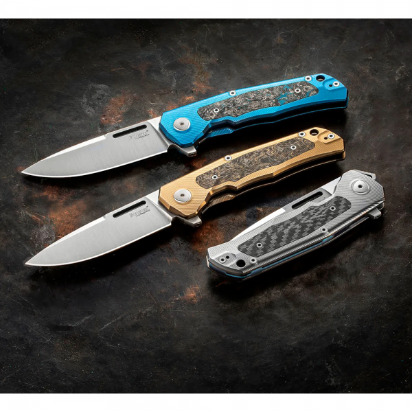 Ніж Lionsteel Q4ttro Titanium Bronze