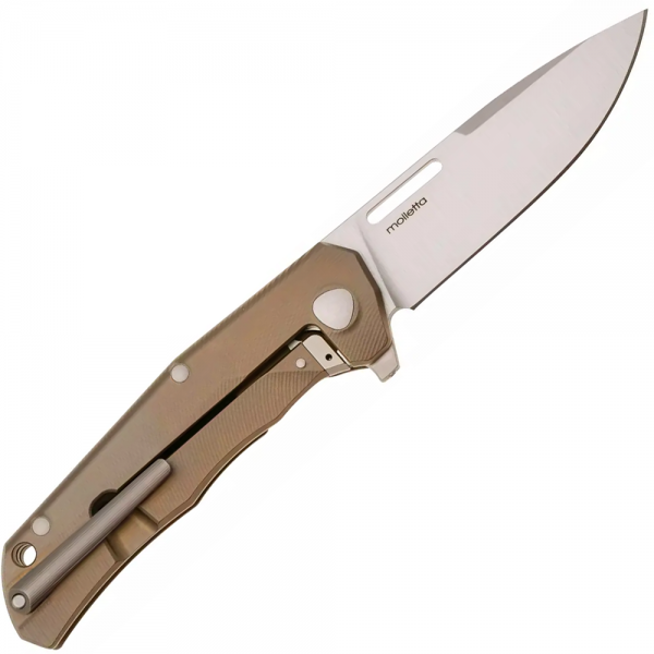 Ніж Lionsteel Q4ttro Titanium Bronze
