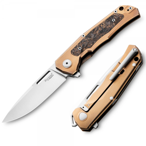 Ніж Lionsteel Q4ttro Titanium Bronze